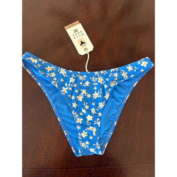 Billabong Another Tide Hike Bikini Bottom NWT Blue Floral Size Large - Picture 2 of 6